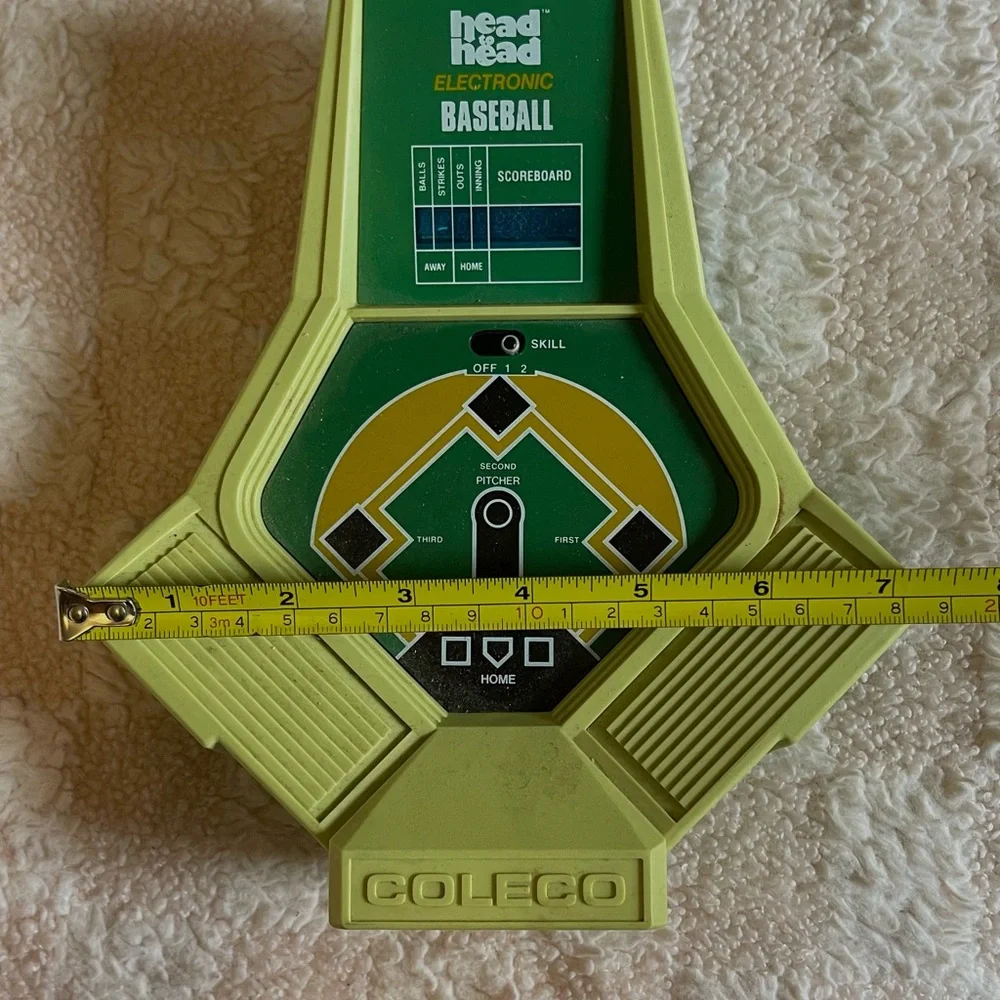 Vintage 1980 Coleco Head To Head Electronic BaseBall Game